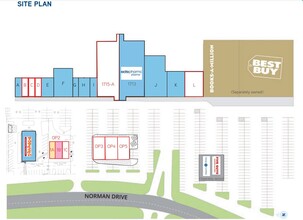 1707-1729 Norman Dr, Valdosta, GA for lease Site Plan- Image 1 of 1