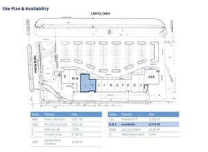 17495 W Capitol Dr, Brookfield, WI for lease Site Plan- Image 1 of 1