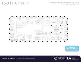 1301 Fannin St, Houston, TX for lease Floor Plan- Image 1 of 2