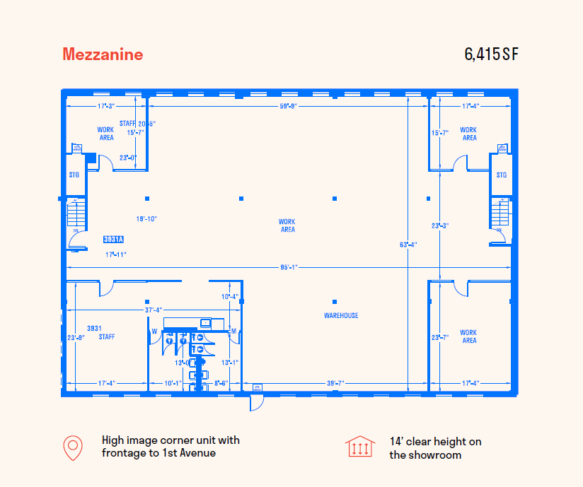 3849-4143 1st Ave S, Seattle, WA for lease Floor Plan- Image 1 of 2