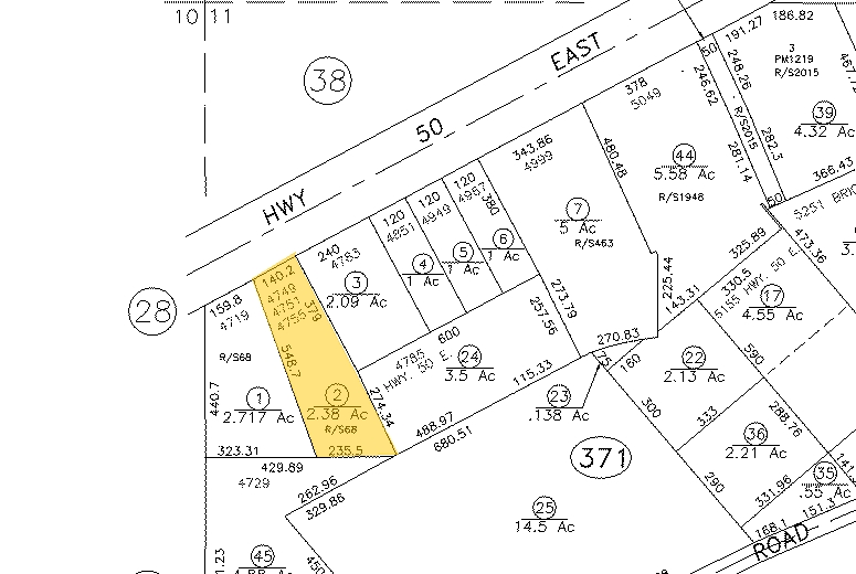 4749 US Highway 50 E, Carson City, NV for lease - Plat Map - Image 2 of 2