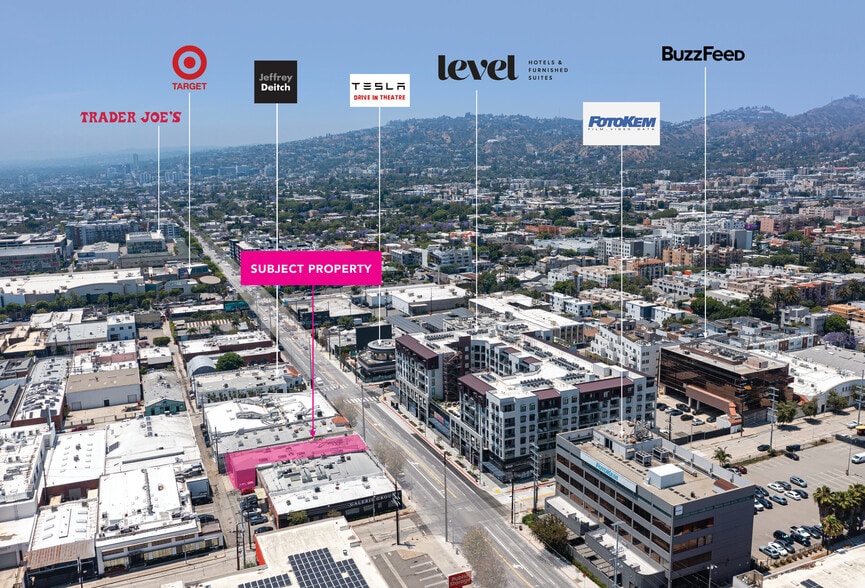 6910-6912 Santa Monica Blvd, Los Angeles, CA for lease - Aerial - Image 2 of 11