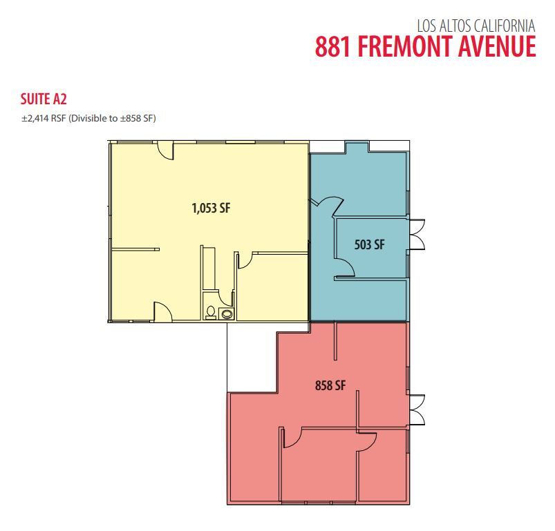 881 Fremont Ave, Los Altos, CA for lease Floor Plan- Image 1 of 1