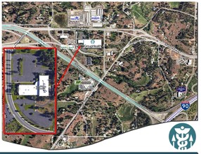 5615 W Sunset Hwy, Spokane, WA - aerial  map view