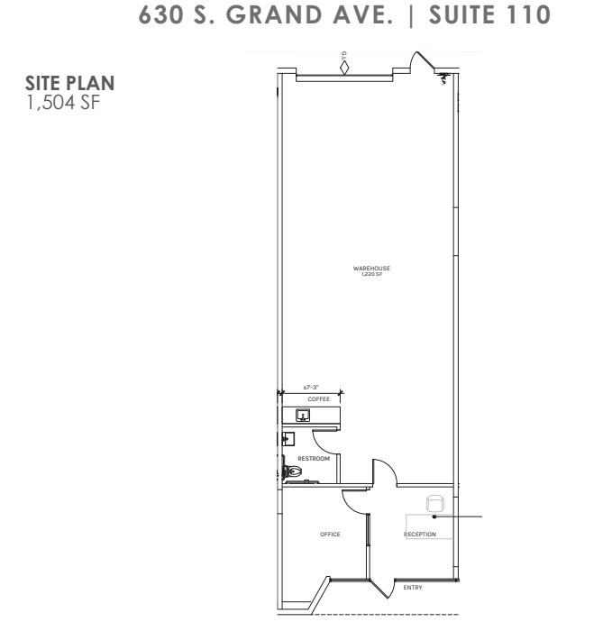 600 S Grand Ave, Santa Ana, CA for lease Floor Plan- Image 1 of 1