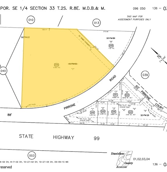 5330 Pirrone Rd, Salida, CA for sale - Plat Map - Image 1 of 1