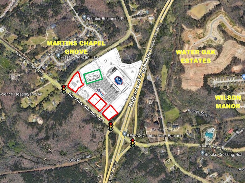 990 Martins Chapel Rd, Lawrenceville, GA for lease - Aerial - Image 1 of 4