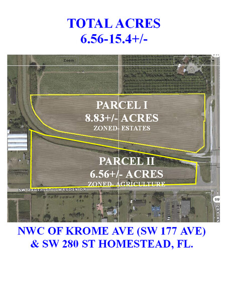 NWC SW 280 ST & Krome ave, Homestead, FL for sale - Primary Photo - Image 1 of 8