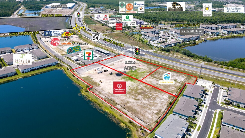 SR 54 & Sunlake Blvd, Lutz, FL for lease - Building Photo - Image 1 of 4