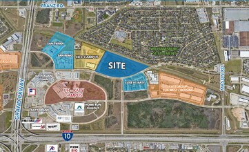 Colonial Pkwy and Grand Pkwy, Katy, TX - aerial  map view