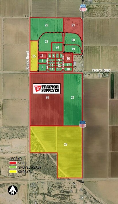 NE Burris Rd & Peters Rd, Casa Grande, AZ for sale Primary Photo- Image 1 of 1