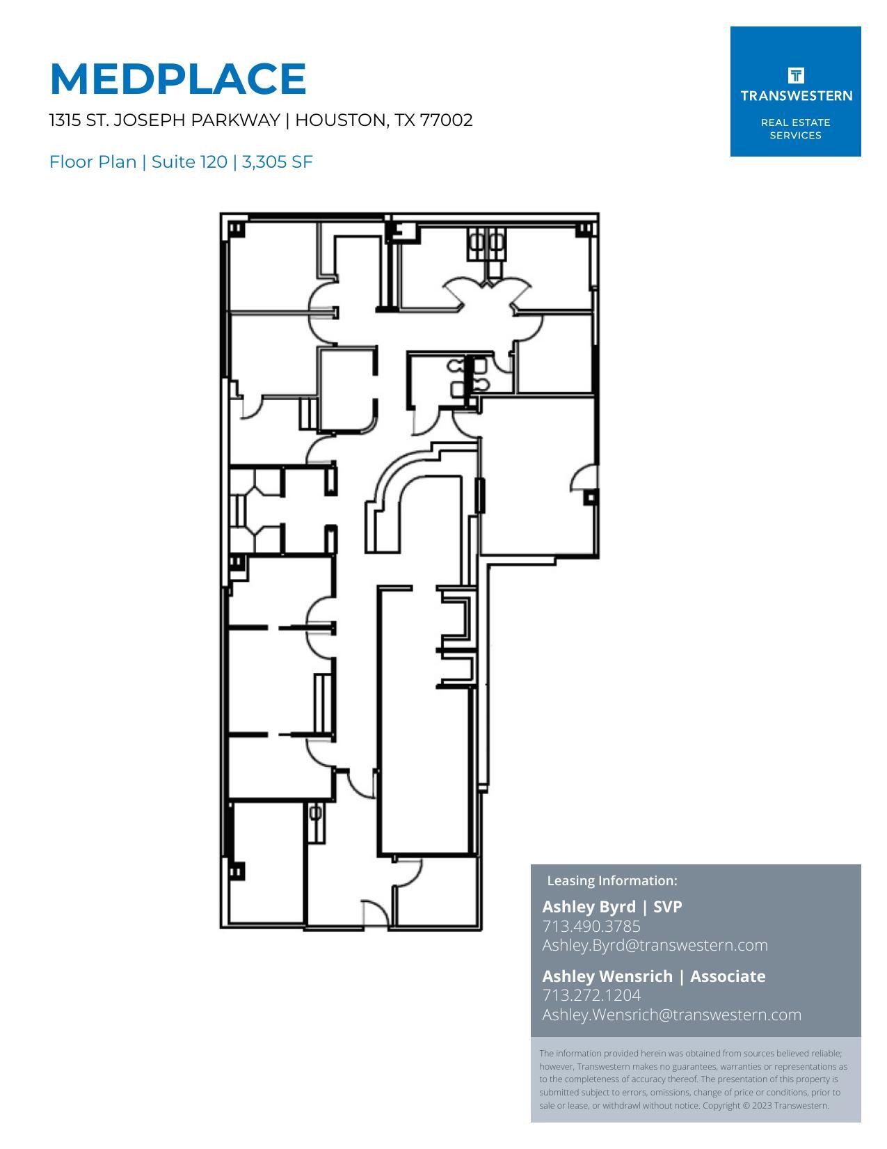 1315 St Joseph Pky, Houston, TX for lease Floor Plan- Image 1 of 1