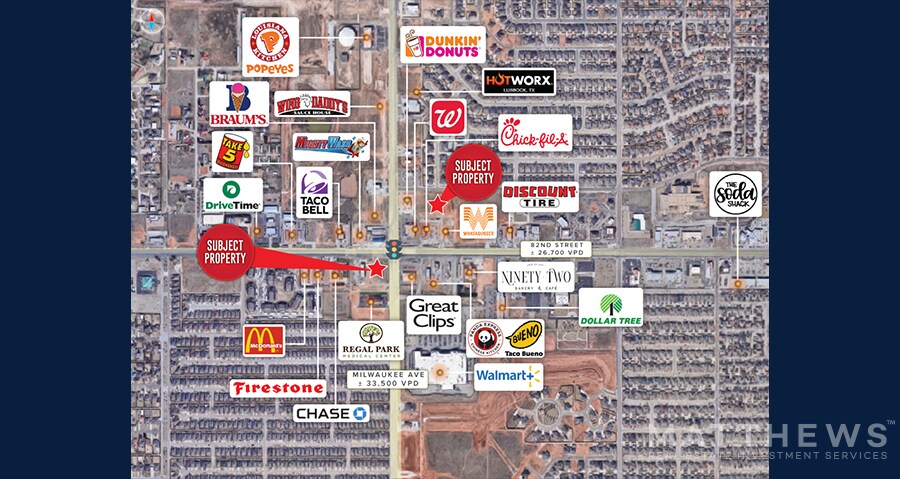 NEC Of 82nd & Milwaukee, Lubbock, TX for sale Building Photo- Image 1 of 1