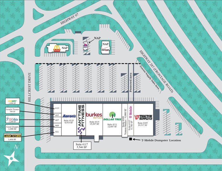 4107-4109 Hillcrest Plz, Vernon, TX for sale - Primary Photo - Image 1 of 1