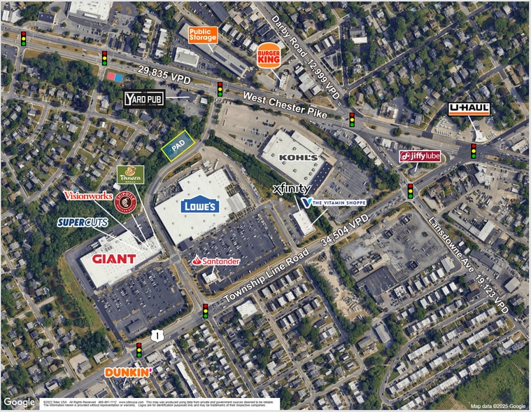 116 Township Line Rd, Havertown, PA for lease - Aerial - Image 2 of 2