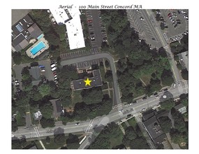 100 Main St, Concord, MA - aerial  map view