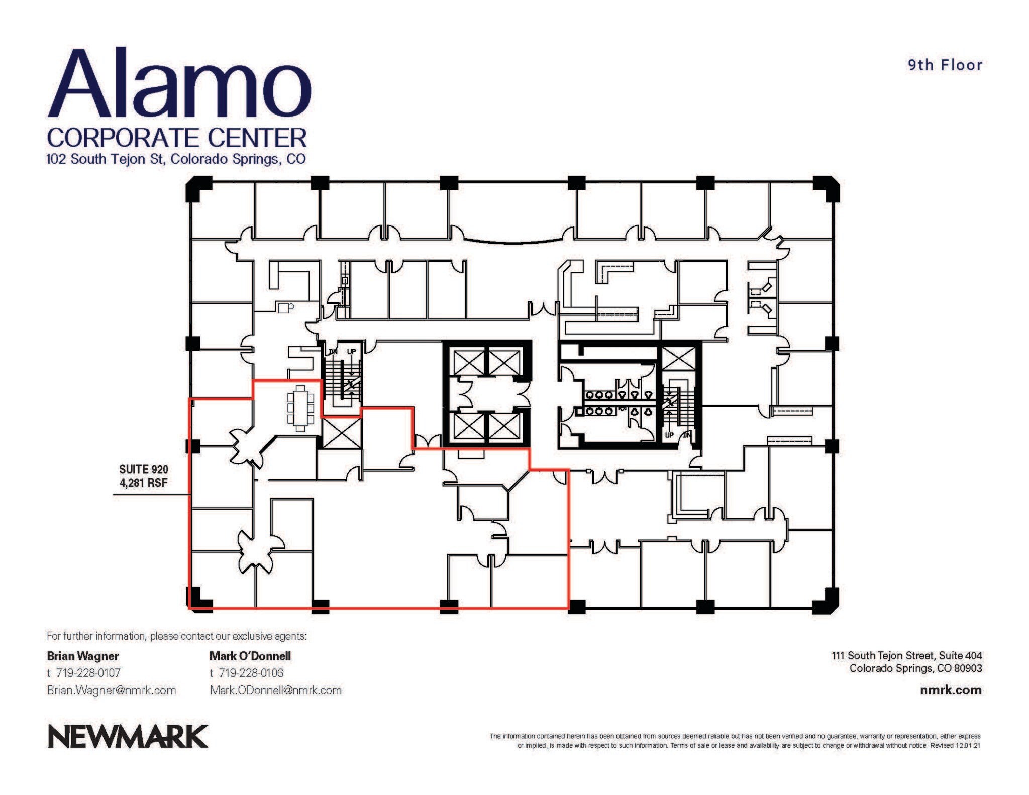 102 S Tejon St, Colorado Springs, CO 80903 Alamo Corporate Center
