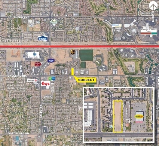 5520 E Baseline Rd, Mesa, AZ for sale - Aerial - Image 2 of 8