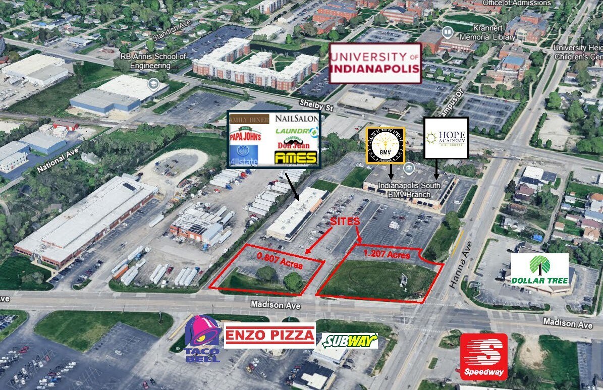 3919 Madison Ave, Indianapolis, IN for sale Aerial- Image 1 of 2