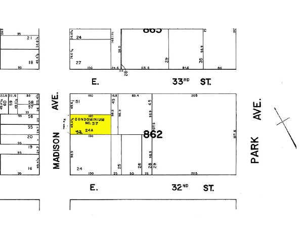 161 Madison Ave, New York, NY for sale Plat Map- Image 1 of 38