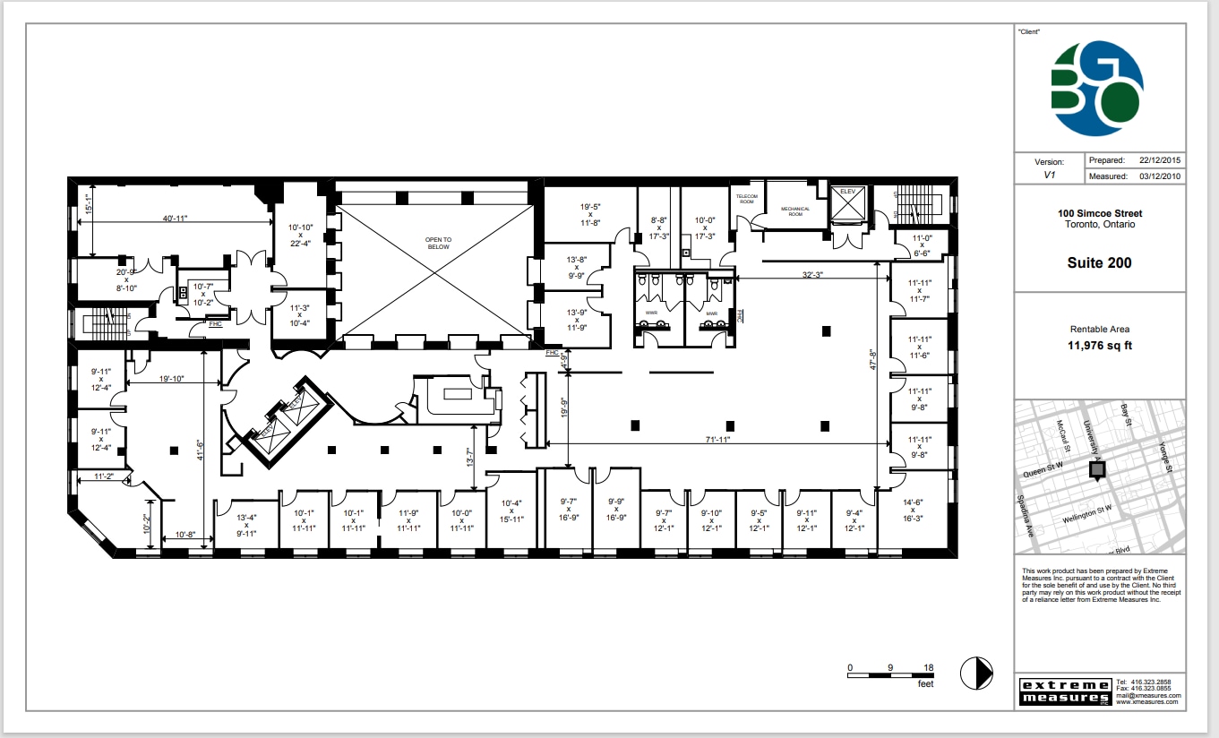 100 Simcoe St, Toronto, ON for lease Floor Plan- Image 1 of 1