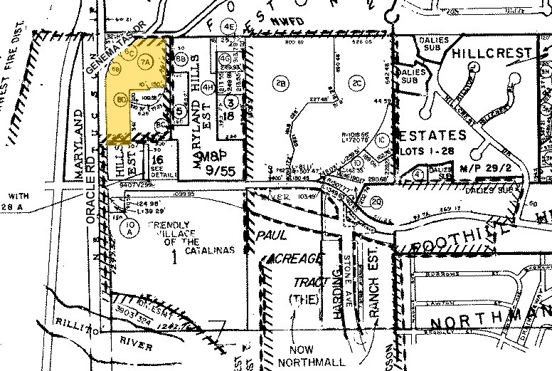 SE Oracle Rd & Genematas Dr, Tucson, AZ for sale - Plat Map - Image 2 of 2