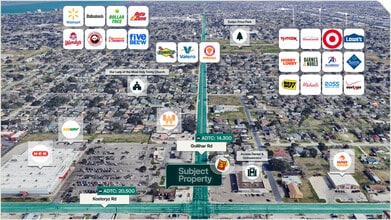 4450 Kostoryz Rd, Corpus Christi, TX - AERIAL  map view - Image1