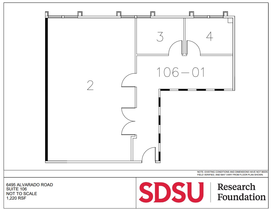 6475 Alvarado Rd, San Diego, CA for lease Floor Plan- Image 1 of 1
