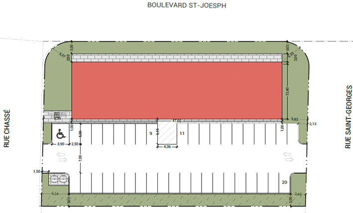 1495 Blvd Bd Saint-Joseph, Drummondville, QC for lease - Site Plan - Image 1 of 1