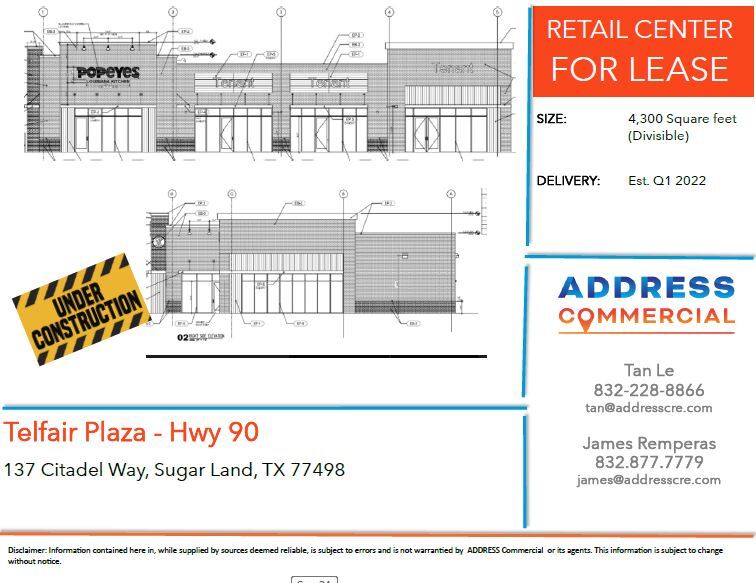 137 Citadel Way, Sugar Land, TX for lease - 1 - Image 1 of 7