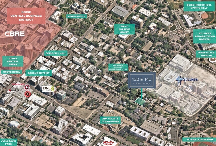 132 & 140 W Main St portfolio of 2 properties for sale on LoopNet.com - Aerial - Image 3 of 7