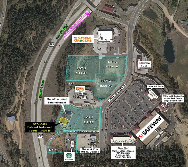 Highway 285 & Conifer Town Centre Drive, Conifer, CO for lease - Building Photo - Image 1 of 2