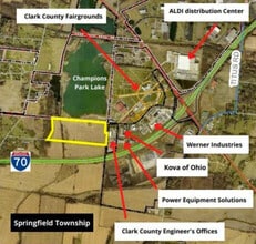 3901 Laybourne Rd, Springfield, OH - AERIAL  map view