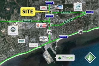 3505 25th Ave, Gulfport, MS - AERIAL map view