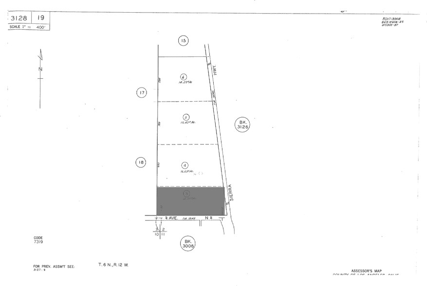 Sierra Hwy, Palmdale, CA for sale - Plat Map - Image 2 of 2