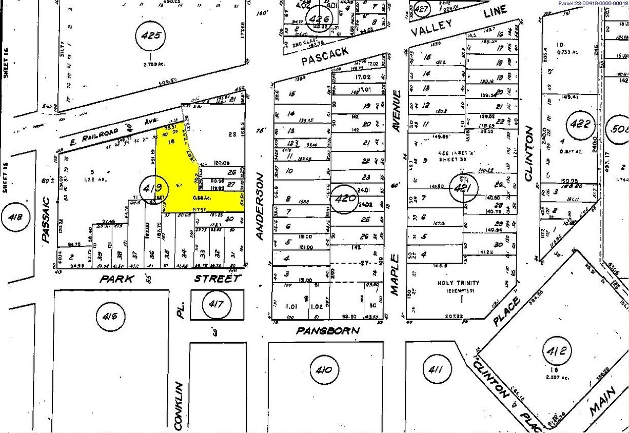 95 Anderson St, Hackensack, NJ for sale Plat Map- Image 1 of 1