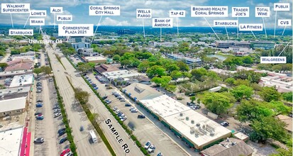 9858-9880 W Sample Rd, Coral Springs, FL - aerial  map view