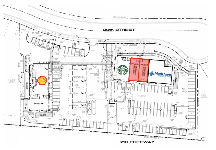 1200 E 20th St, Upland, CA for lease - Site Plan - Image 3 of 5