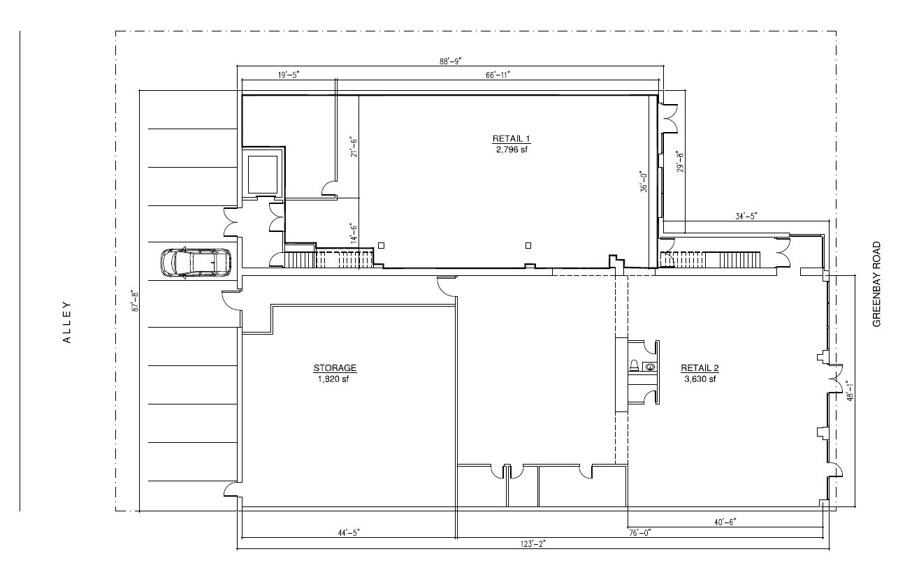 123 Green Bay Rd, Wilmette, IL for lease Floor Plan- Image 1 of 12