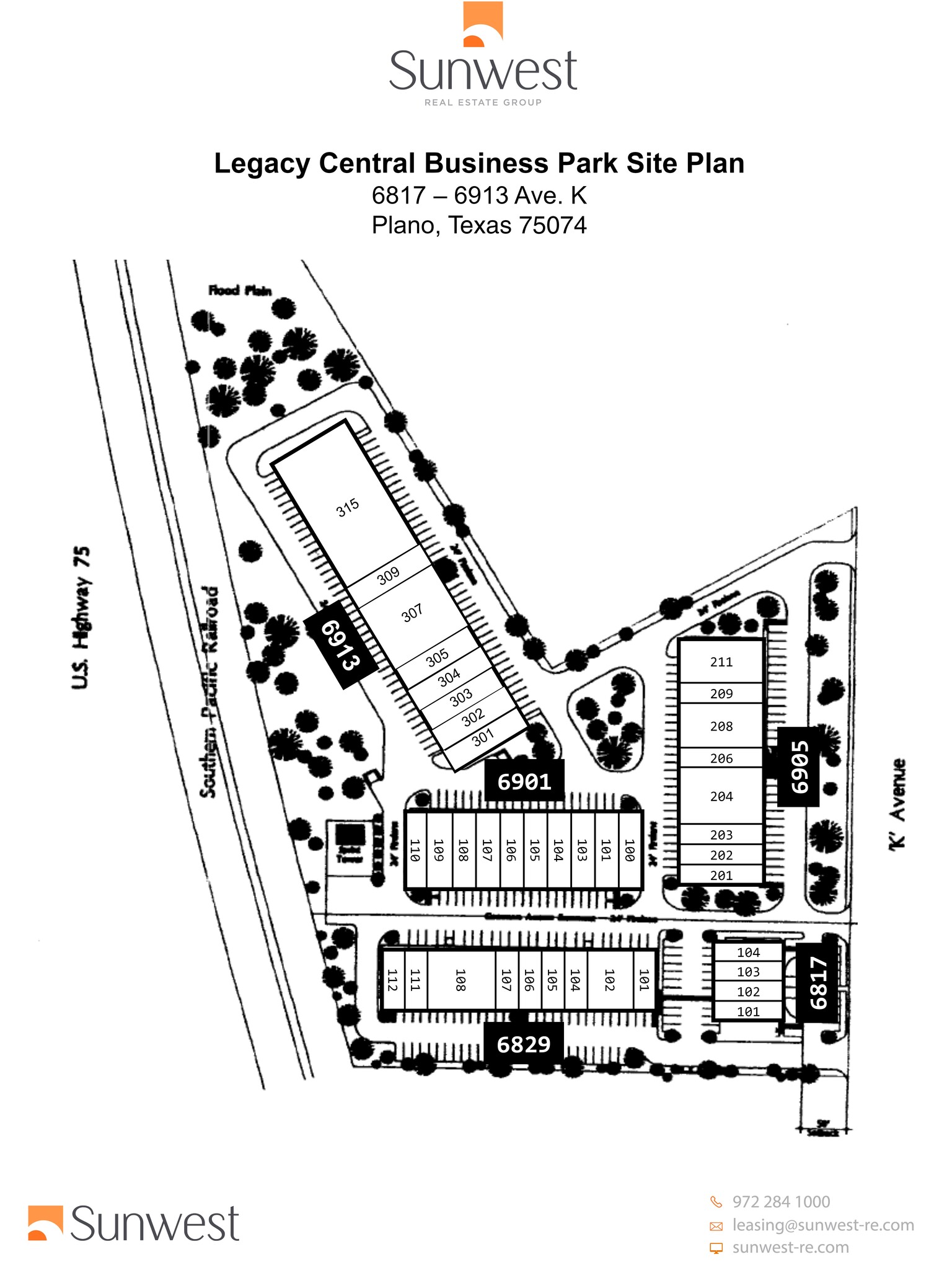 6901 K Ave, Plano, TX for lease Site Plan- Image 1 of 8