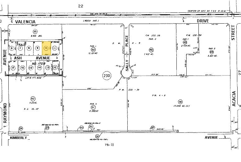 1227-1229 E Ash Ave, Fullerton, CA for lease - Plat Map - Image 3 of 8