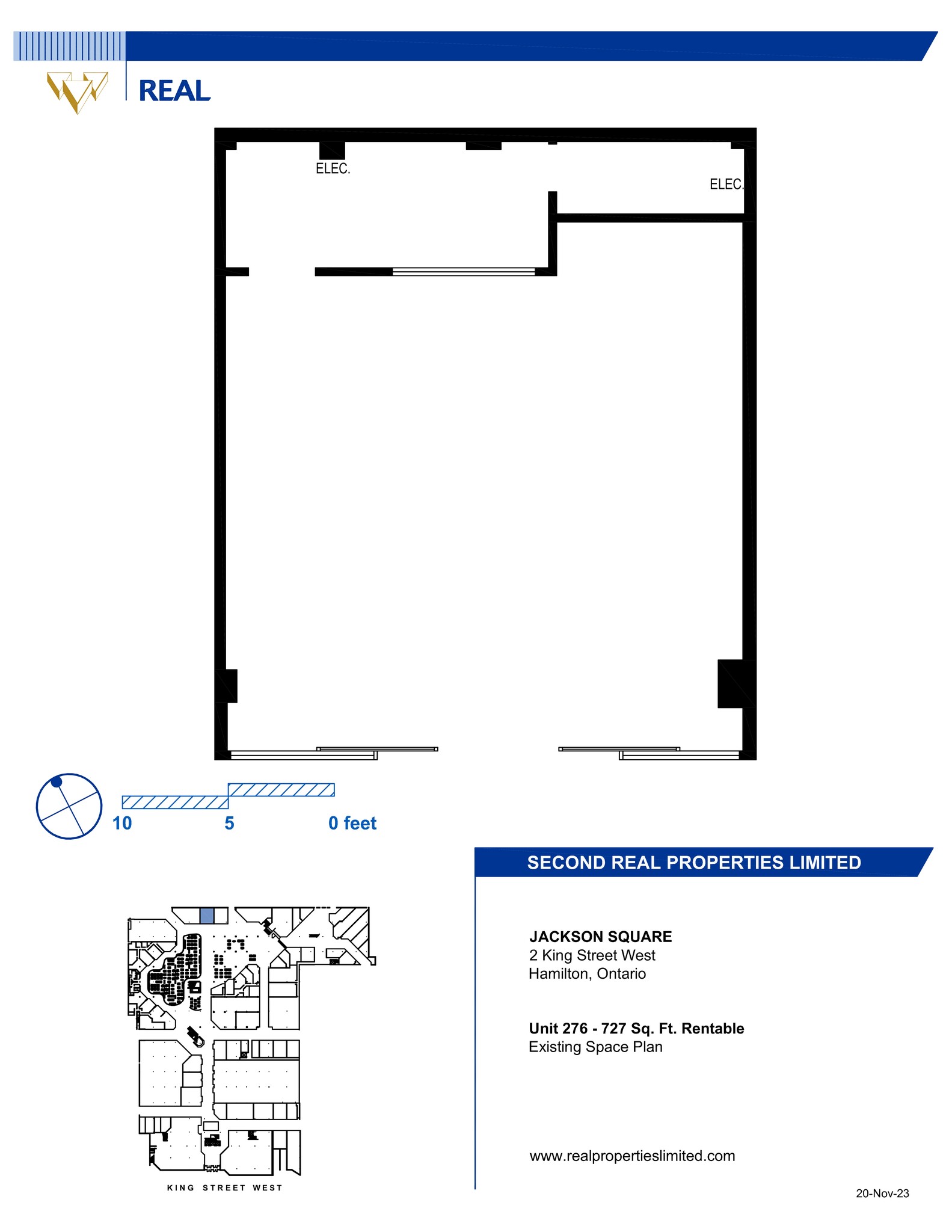 100, 110, and 120 King St W, Hamilton, ON for lease Site Plan- Image 1 of 1