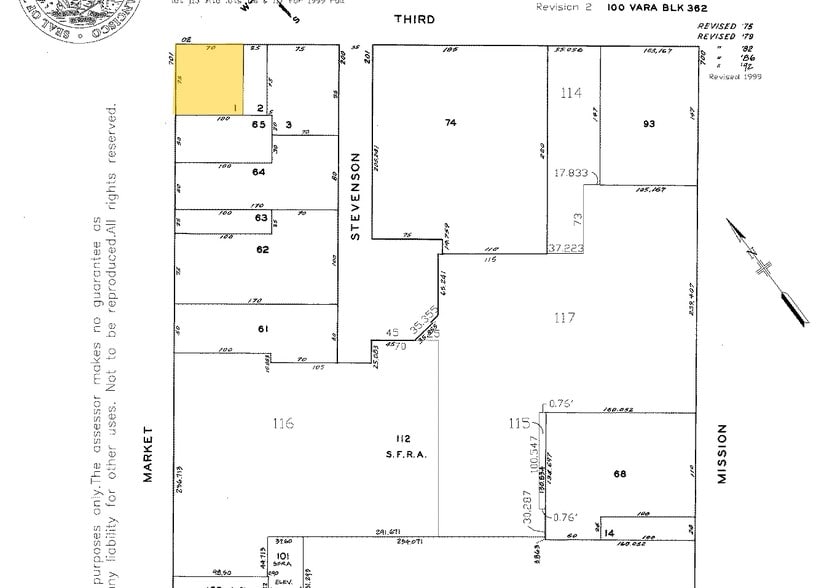 703-705 Market St, San Francisco, CA for lease - Plat Map - Image 2 of 14