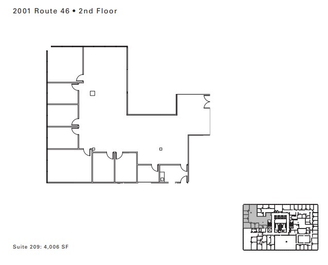 2001 Route 46, Parsippany, NJ for lease Floor Plan- Image 1 of 1