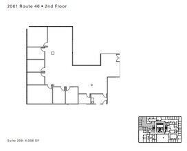 2001 Route 46, Parsippany, NJ for lease Floor Plan- Image 1 of 1