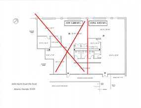 2250 N Druid Hills Rd NE, Atlanta, GA for lease Floor Plan- Image 1 of 3