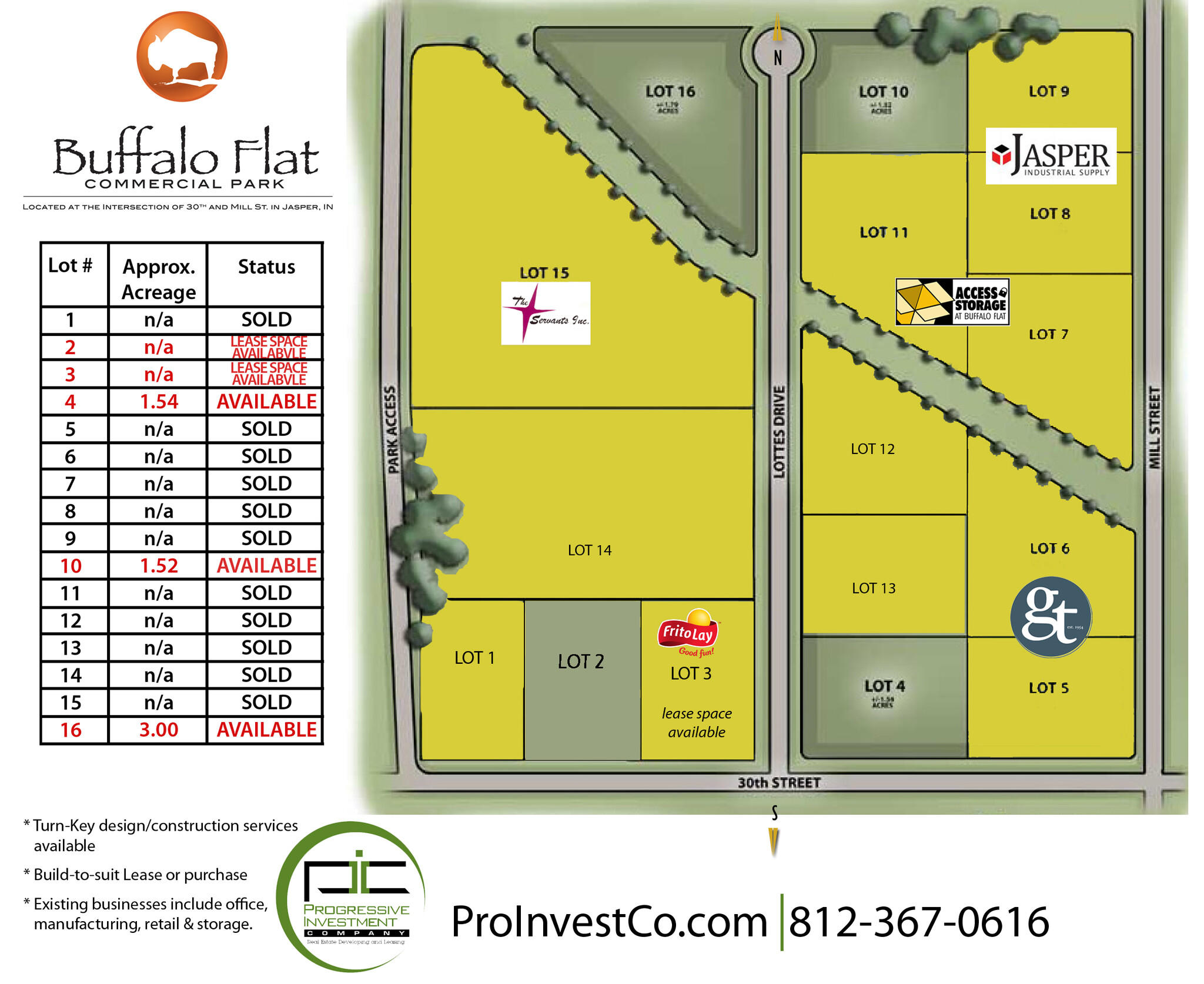 30th St, Jasper, IN for lease Plat Map- Image 1 of 2