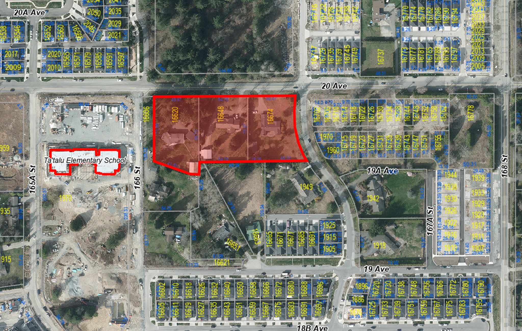 16674 20 Av, Surrey, BC for sale Aerial- Image 1 of 1