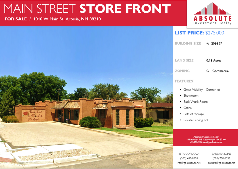 1010 W Main St, Artesia, NM for sale - Building Photo - Image 1 of 1