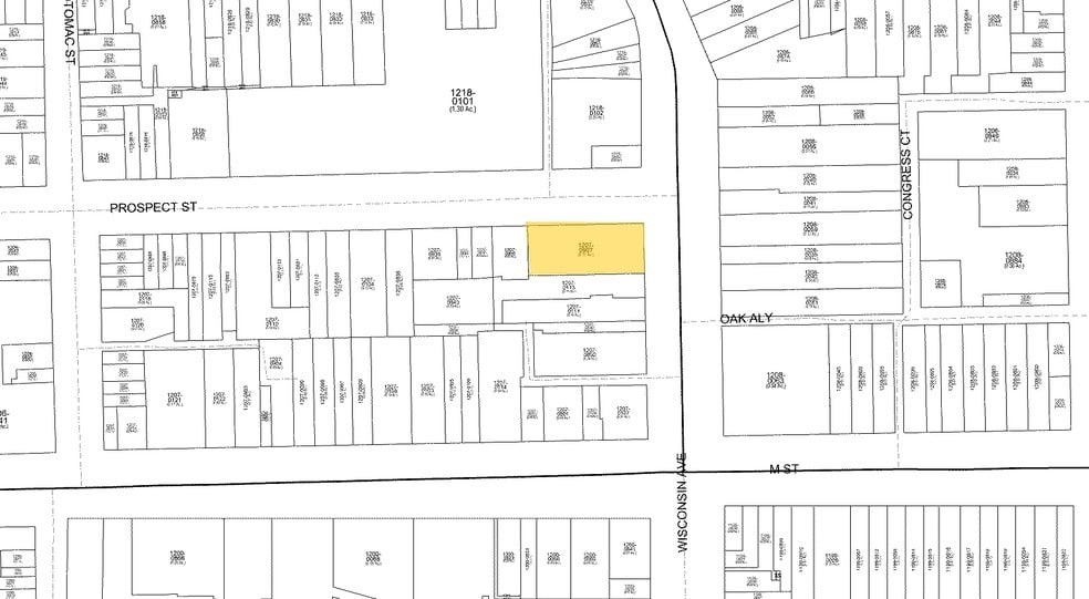 1222 Wisconsin Ave NW, Washington, DC for lease - Plat Map - Image 3 of 7